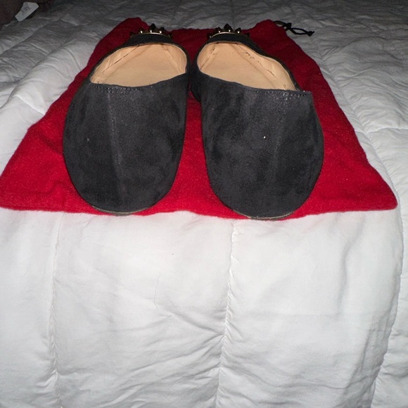 Christian Louboutin Black Geo Flat Veau Velours Specchio Toe - Picture 8 of 10